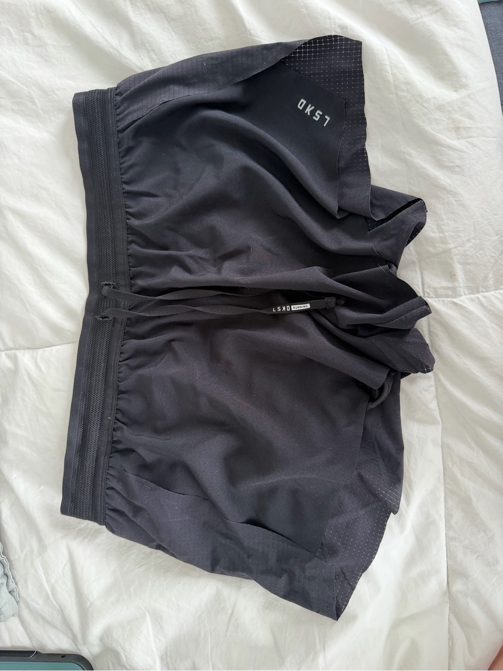 Black LSKD Accelerate Athletic Running Shorts with Built-In Liner